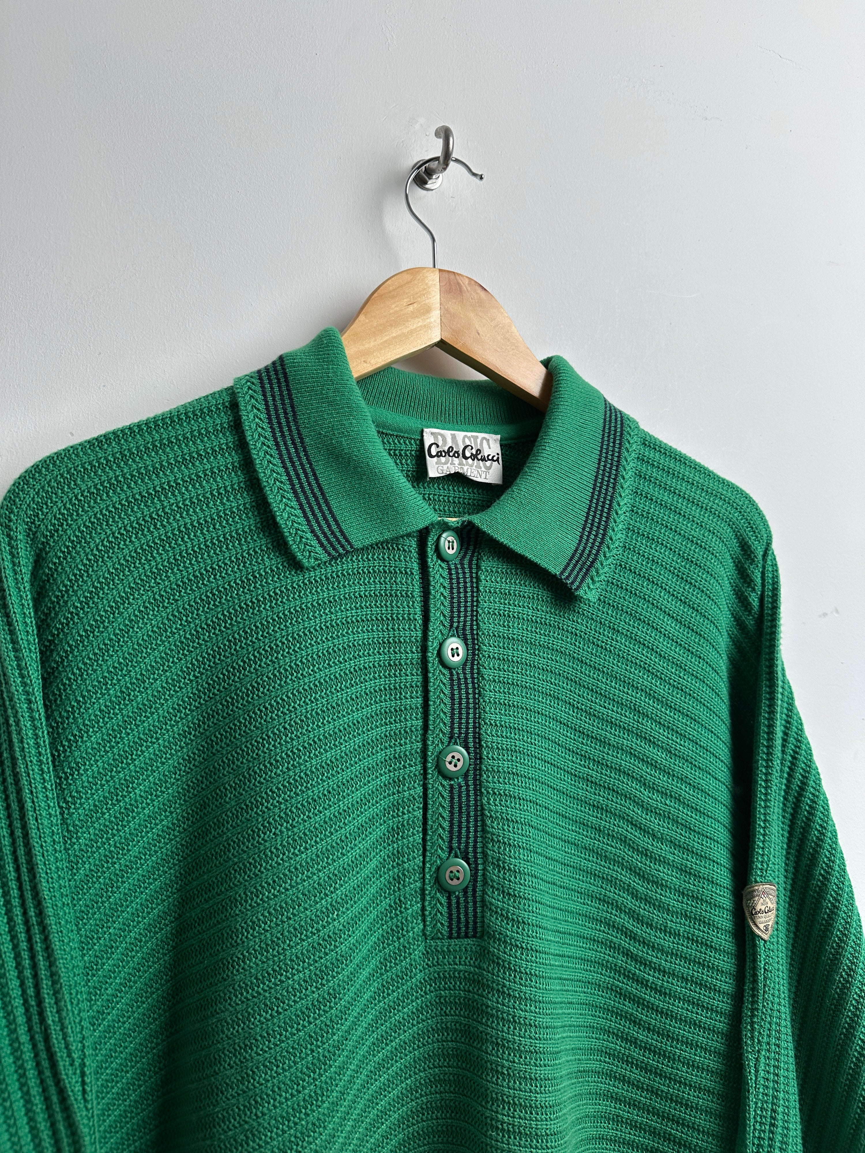 Carlo Colucci long sleeve knit in green