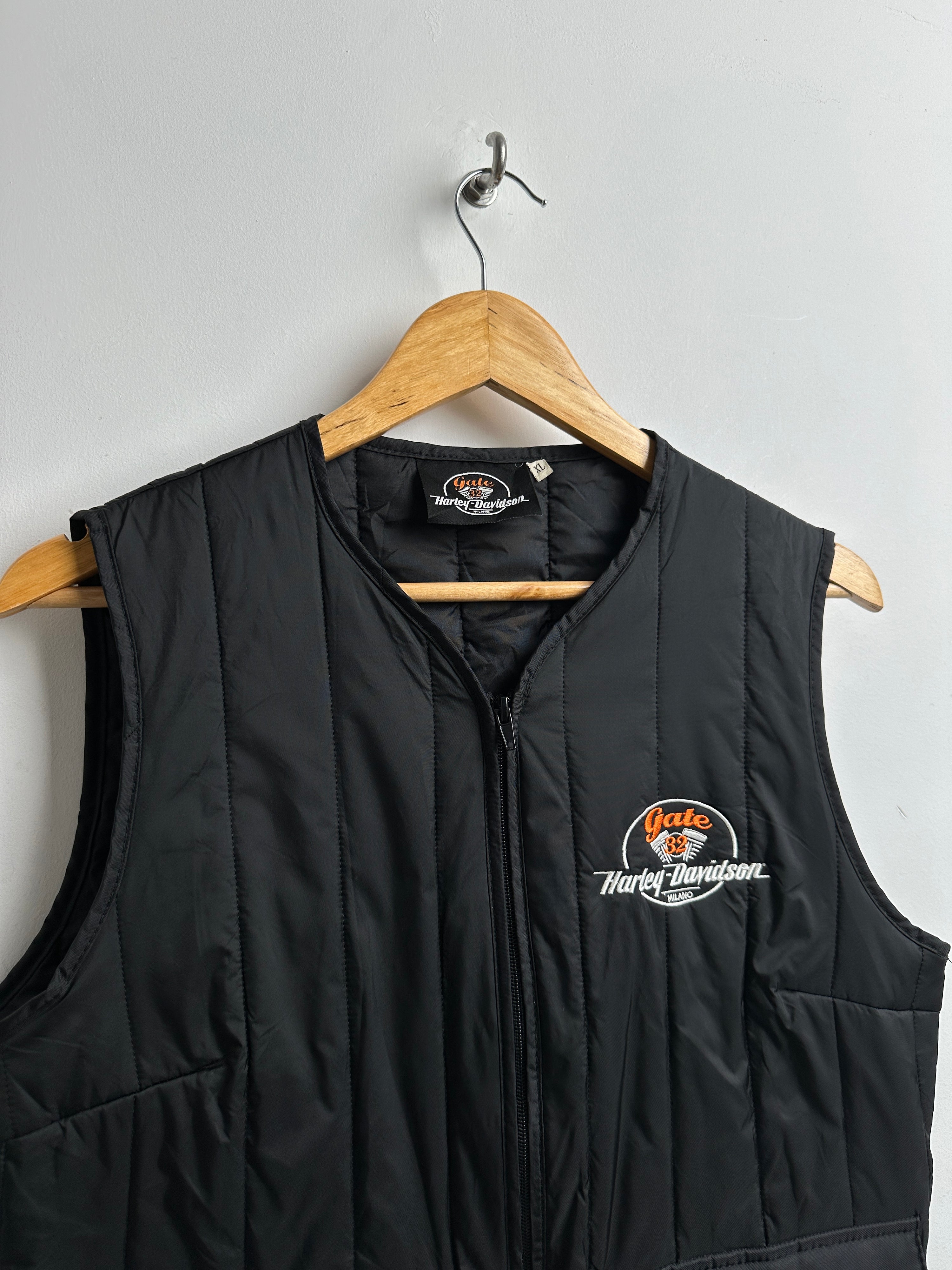 Harley-Davidson zip up vest in black