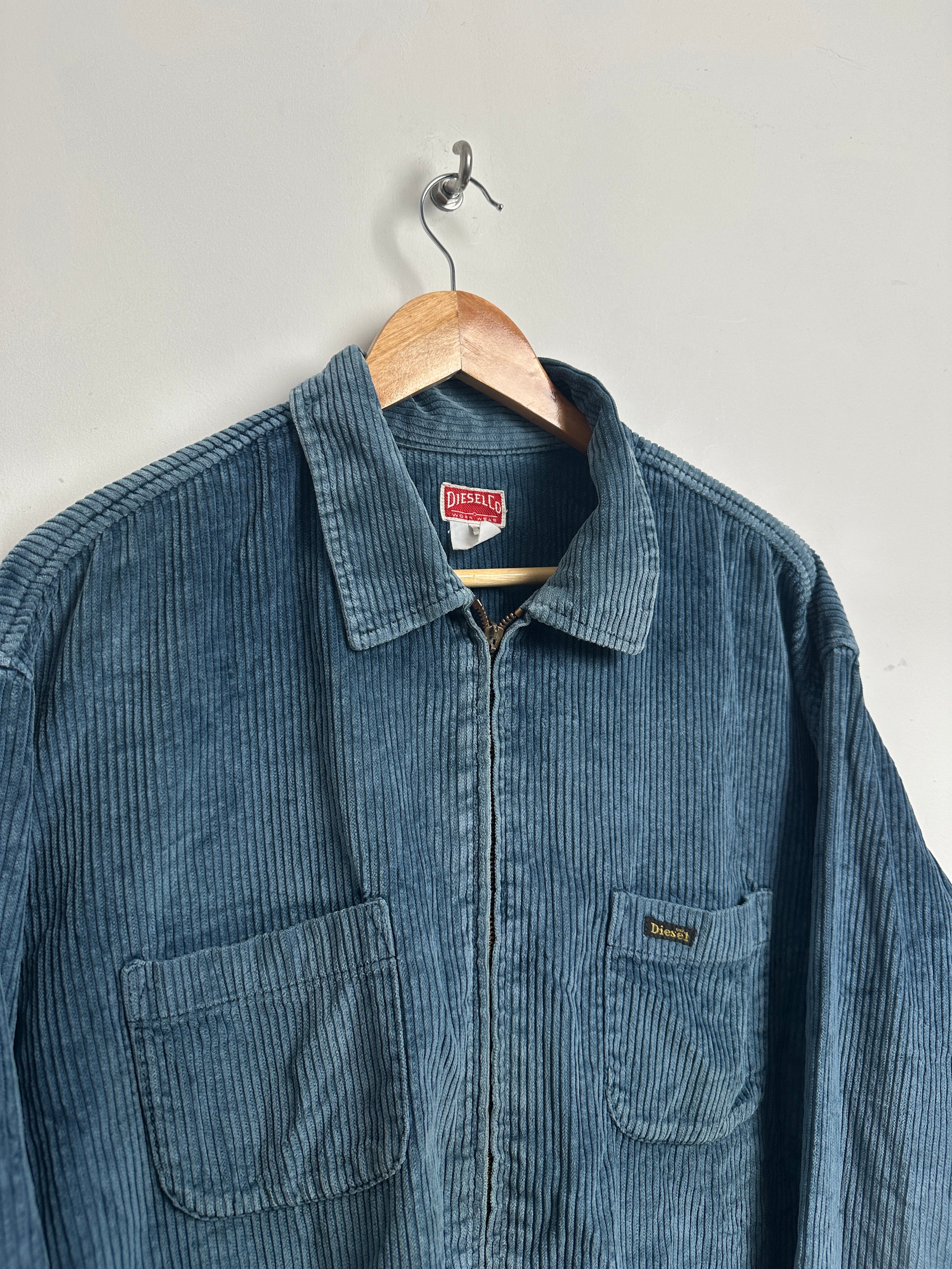 Diesel workwear corduroy shirt in blue