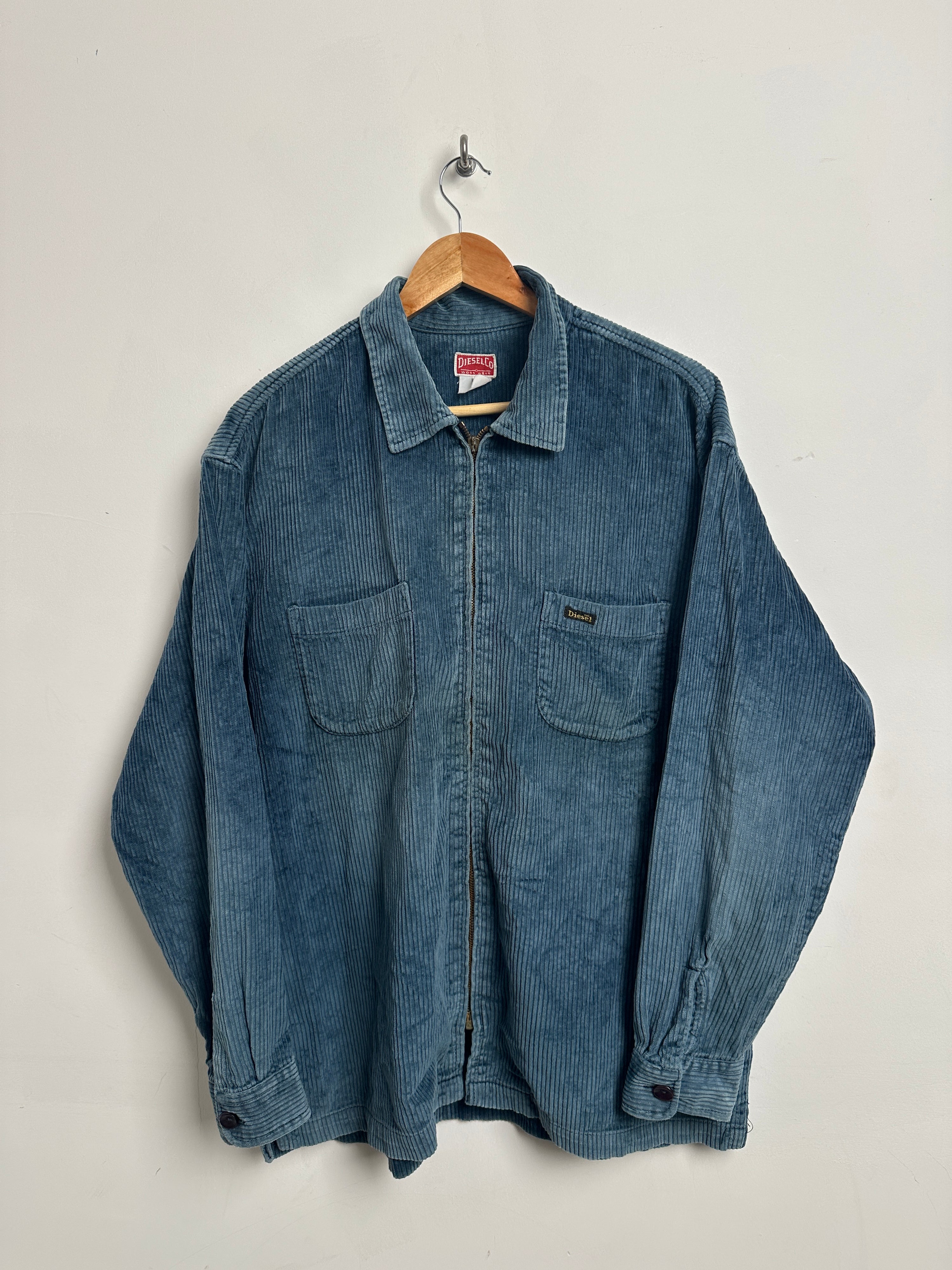 Diesel workwear corduroy shirt in blue