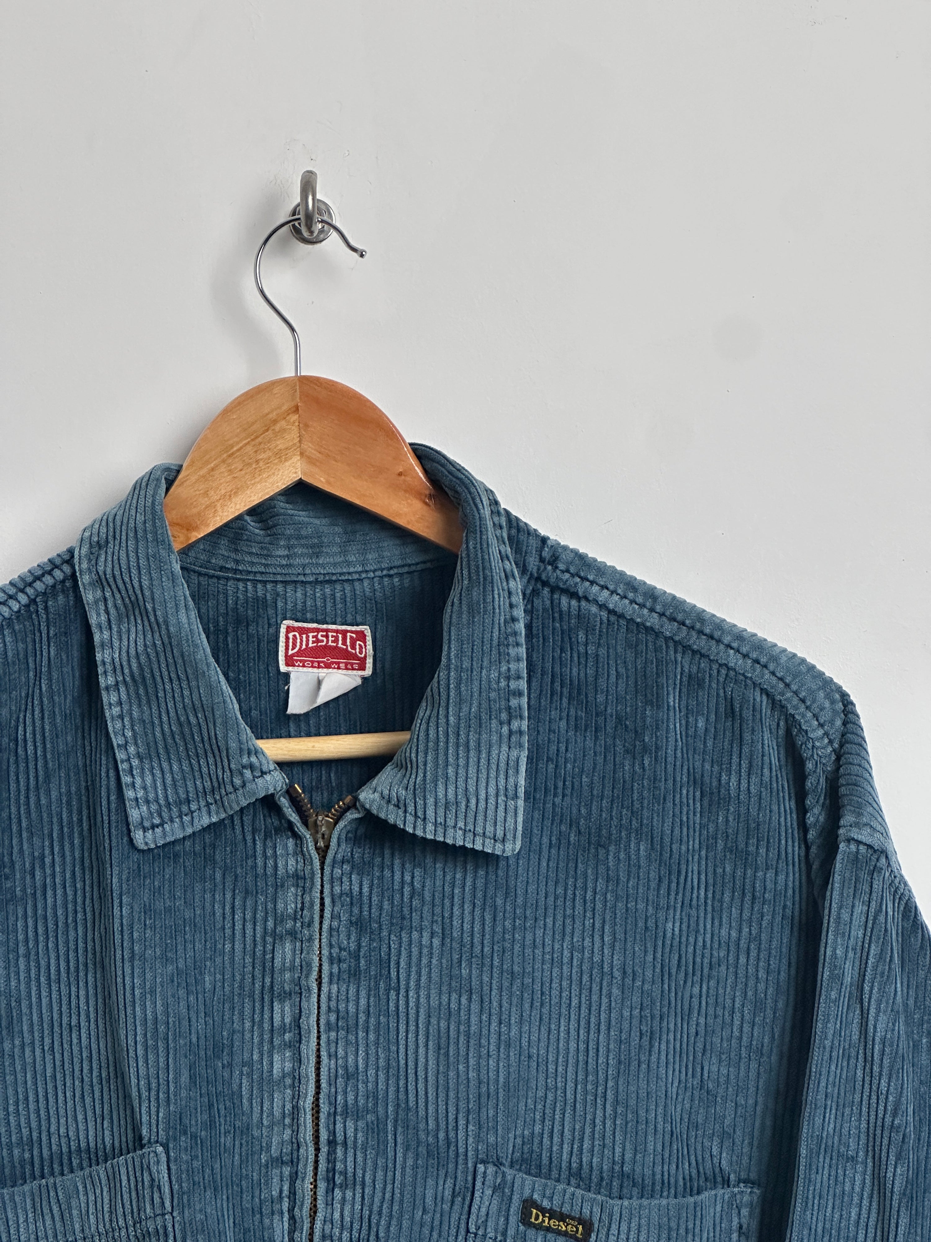 Diesel workwear corduroy shirt in blue