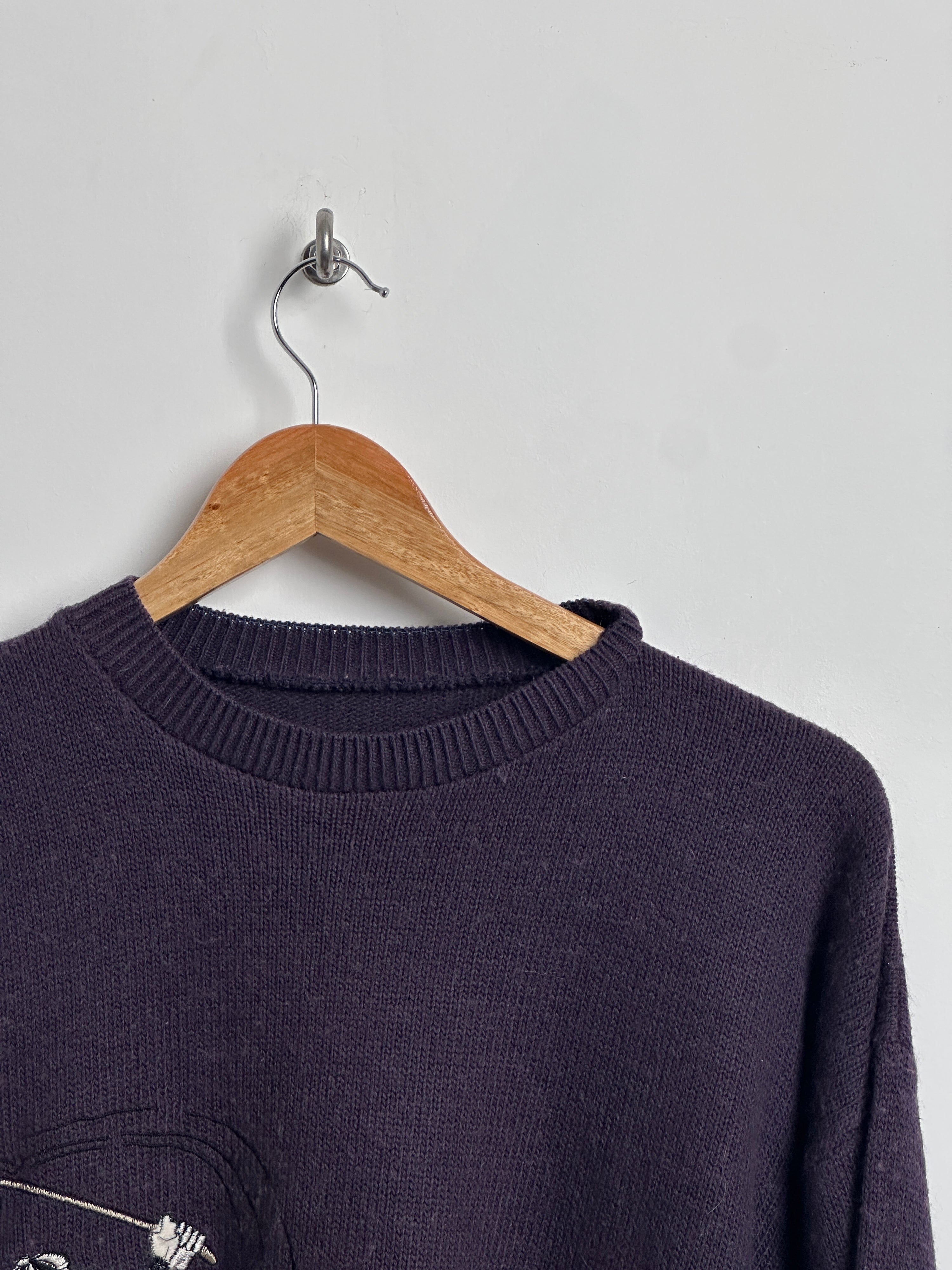 Vintage golf knitwear in purple