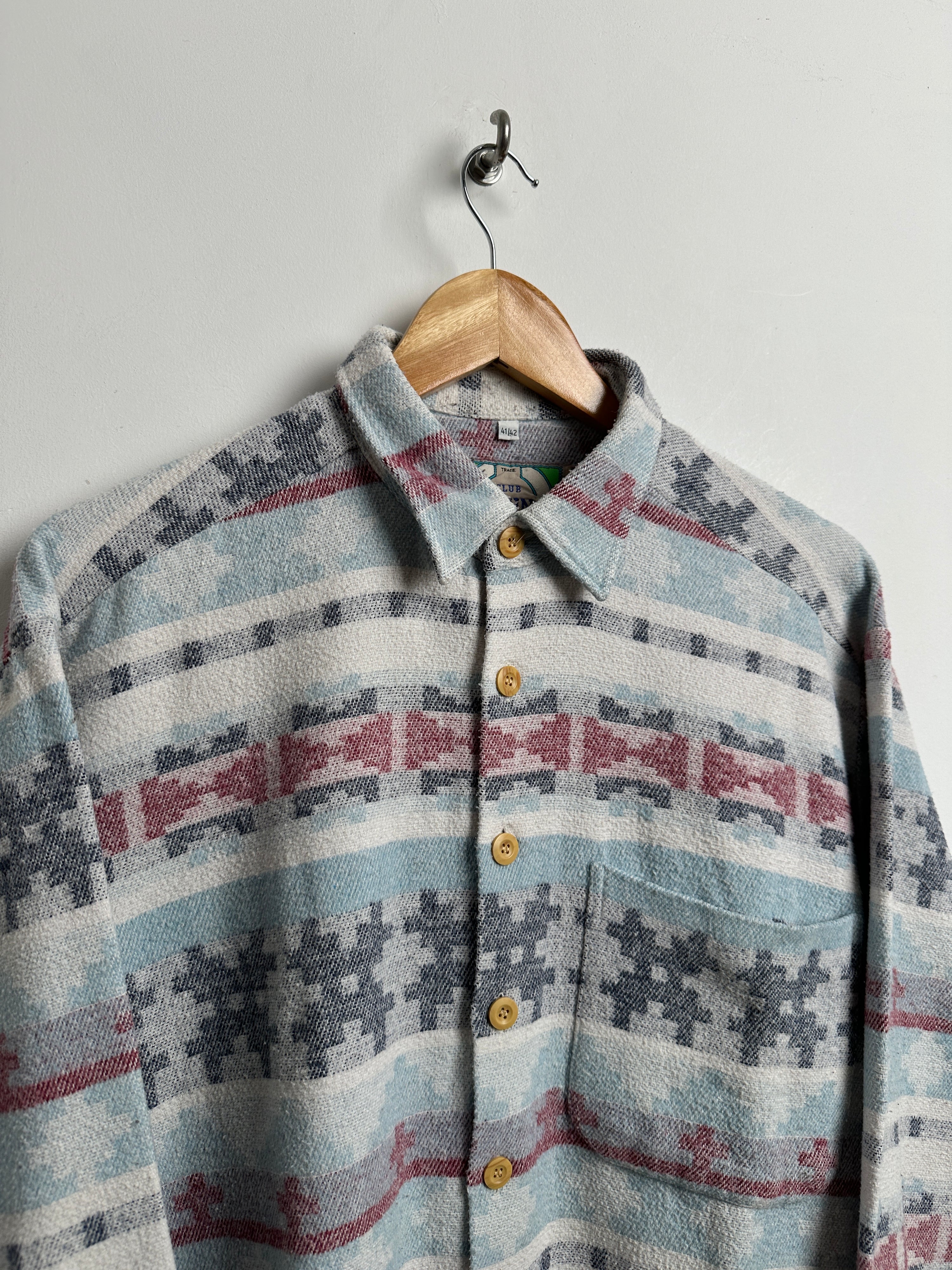 CLUB D'AMINGO light blue patterned button up