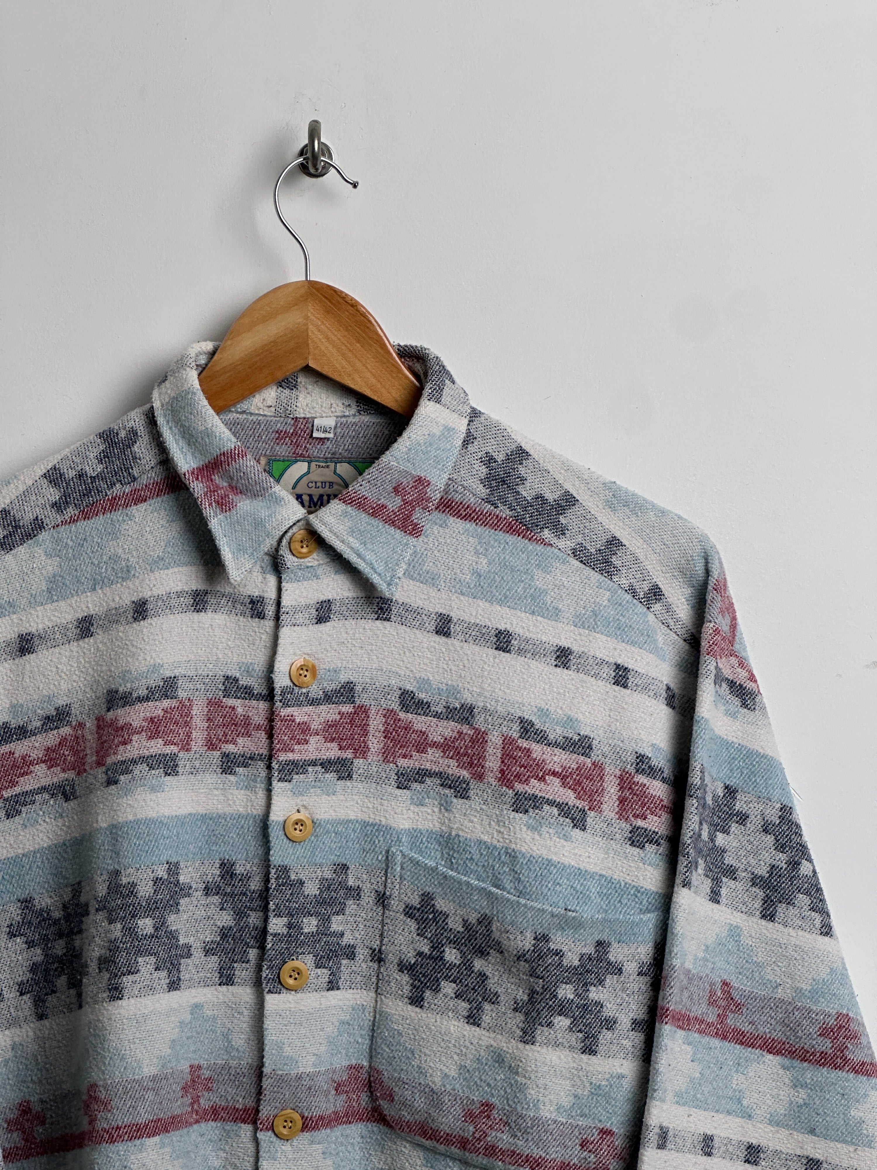 CLUB D'AMINGO light blue patterned button up