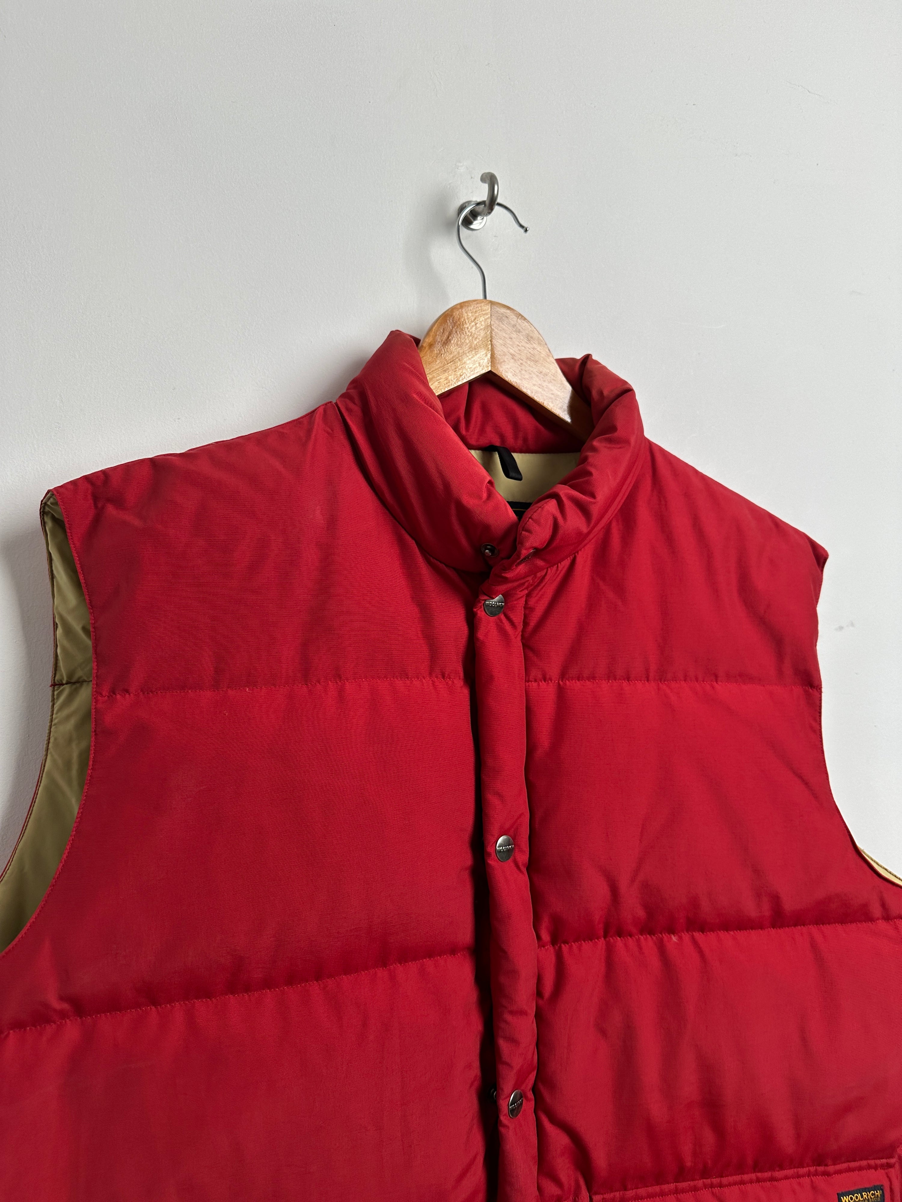 WOOLRICH puffer vest in red