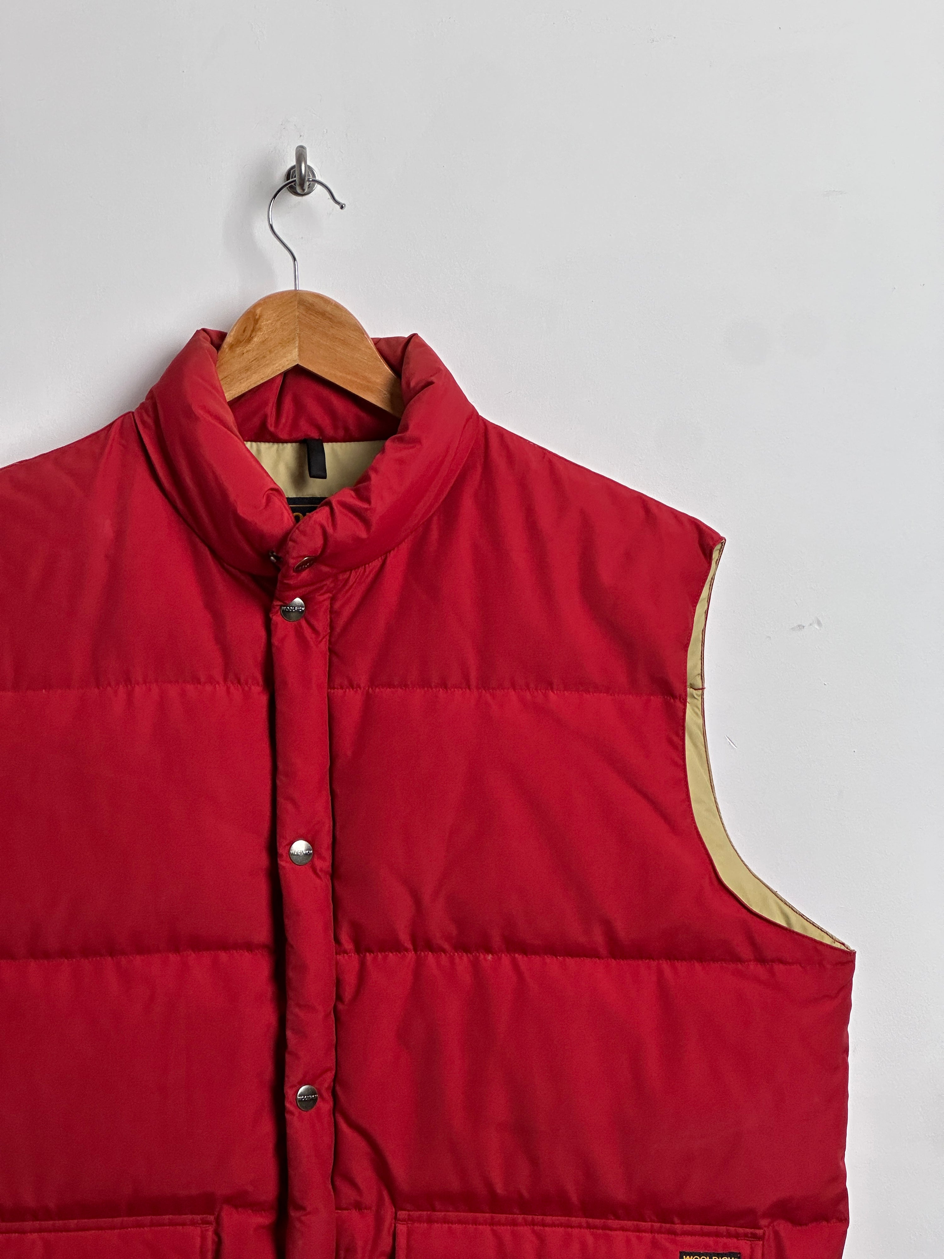 WOOLRICH puffer vest in red