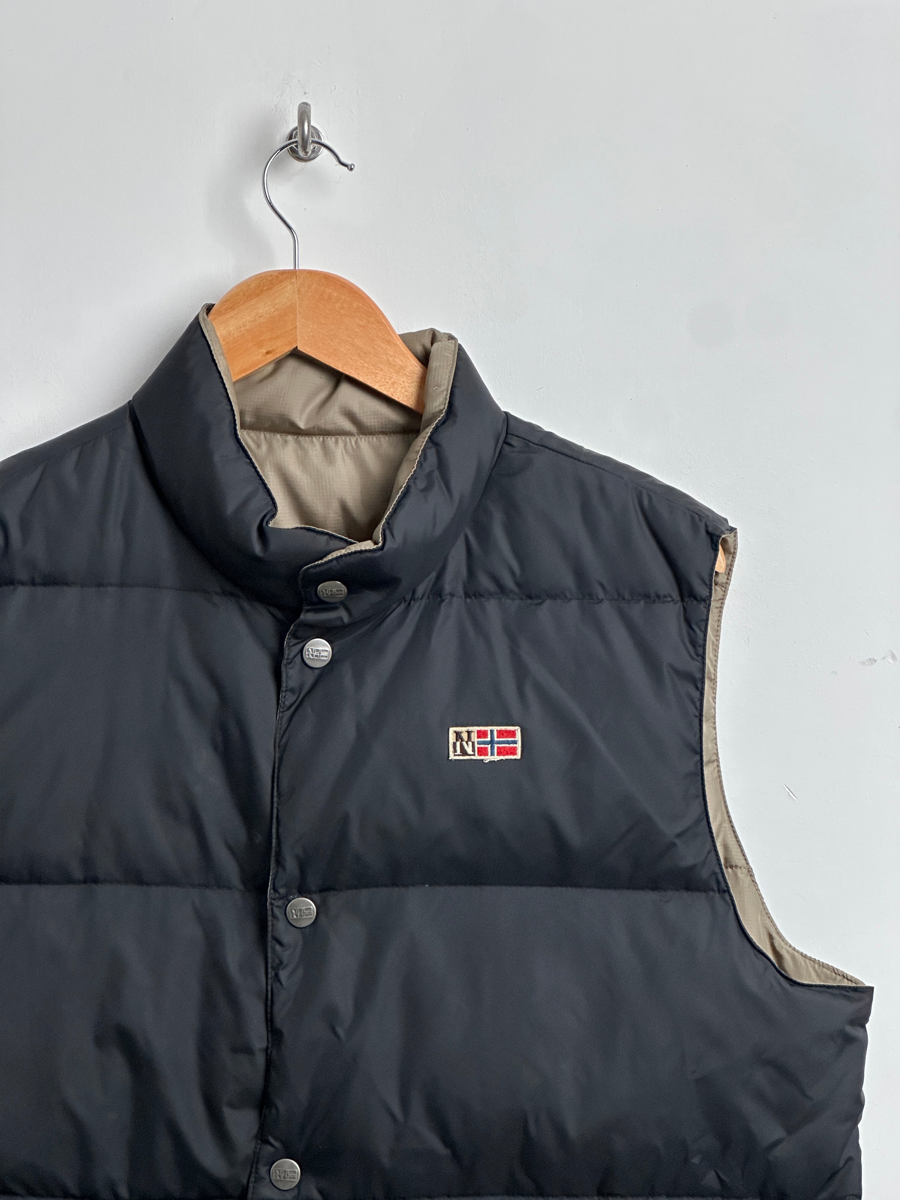 NAPAPJIRI 90s reversible puffer vest