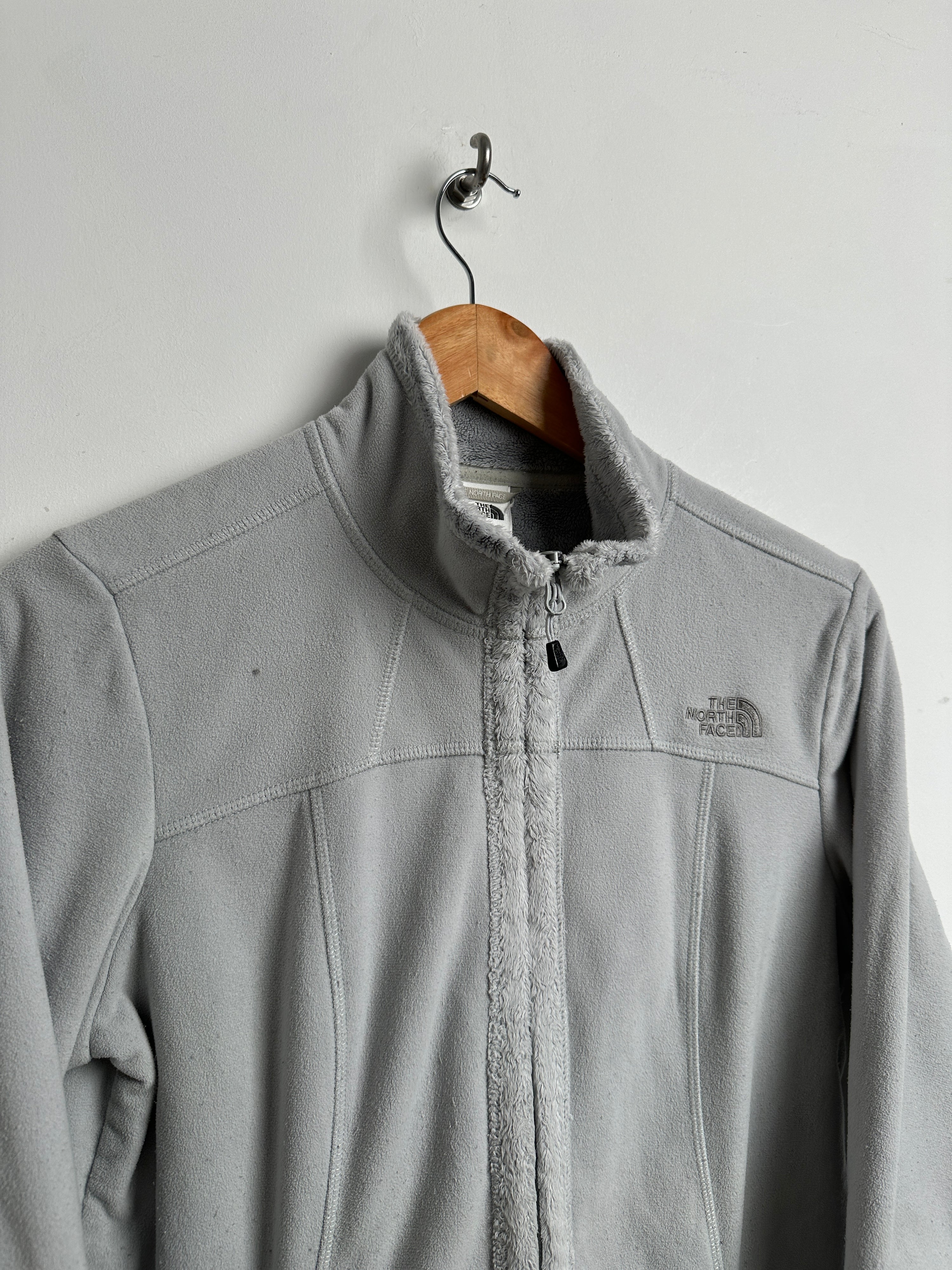 THE NORTH FACE fleece zip up light blue