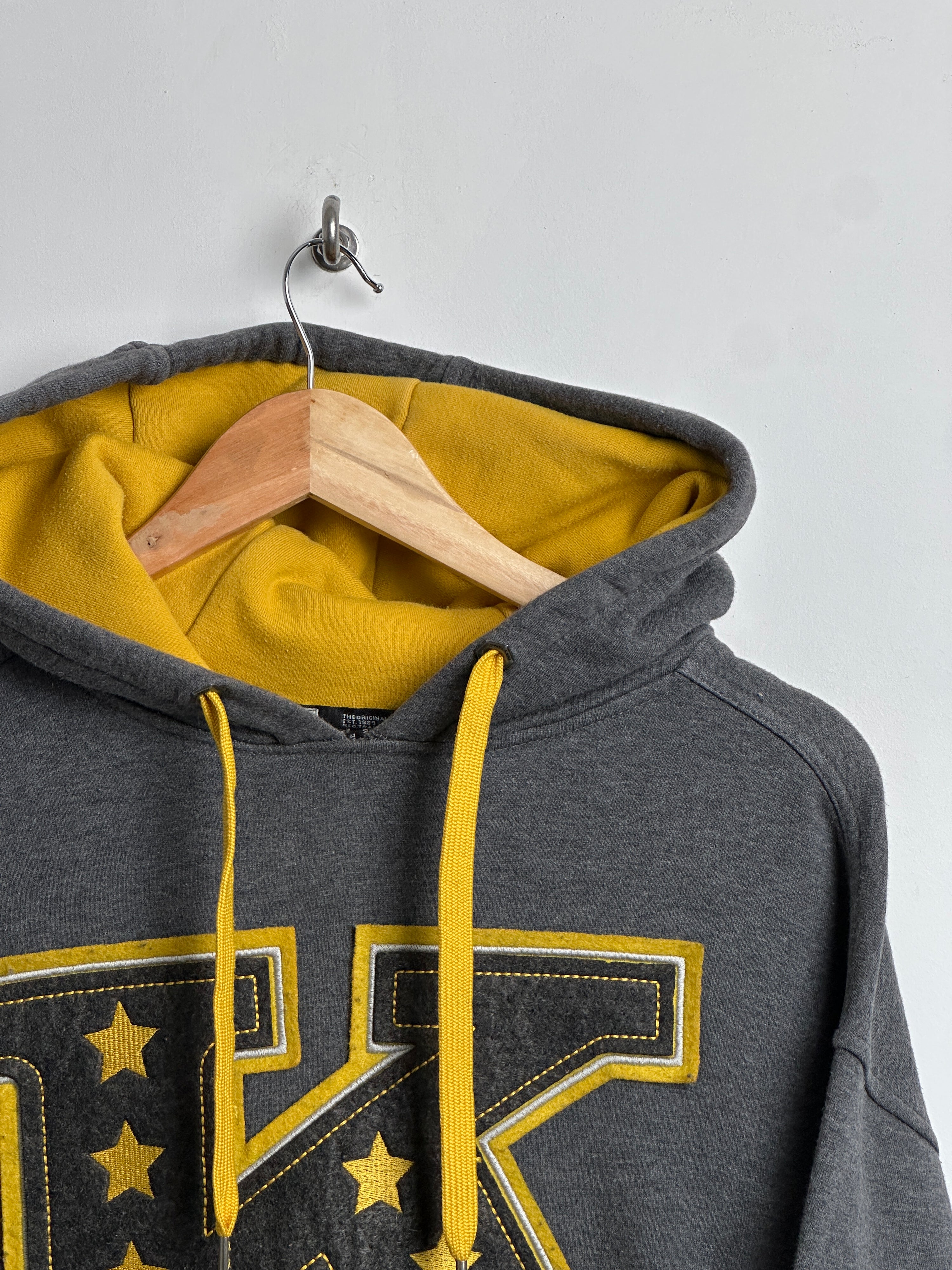 KANI 1989 hoodie in grey and yellow