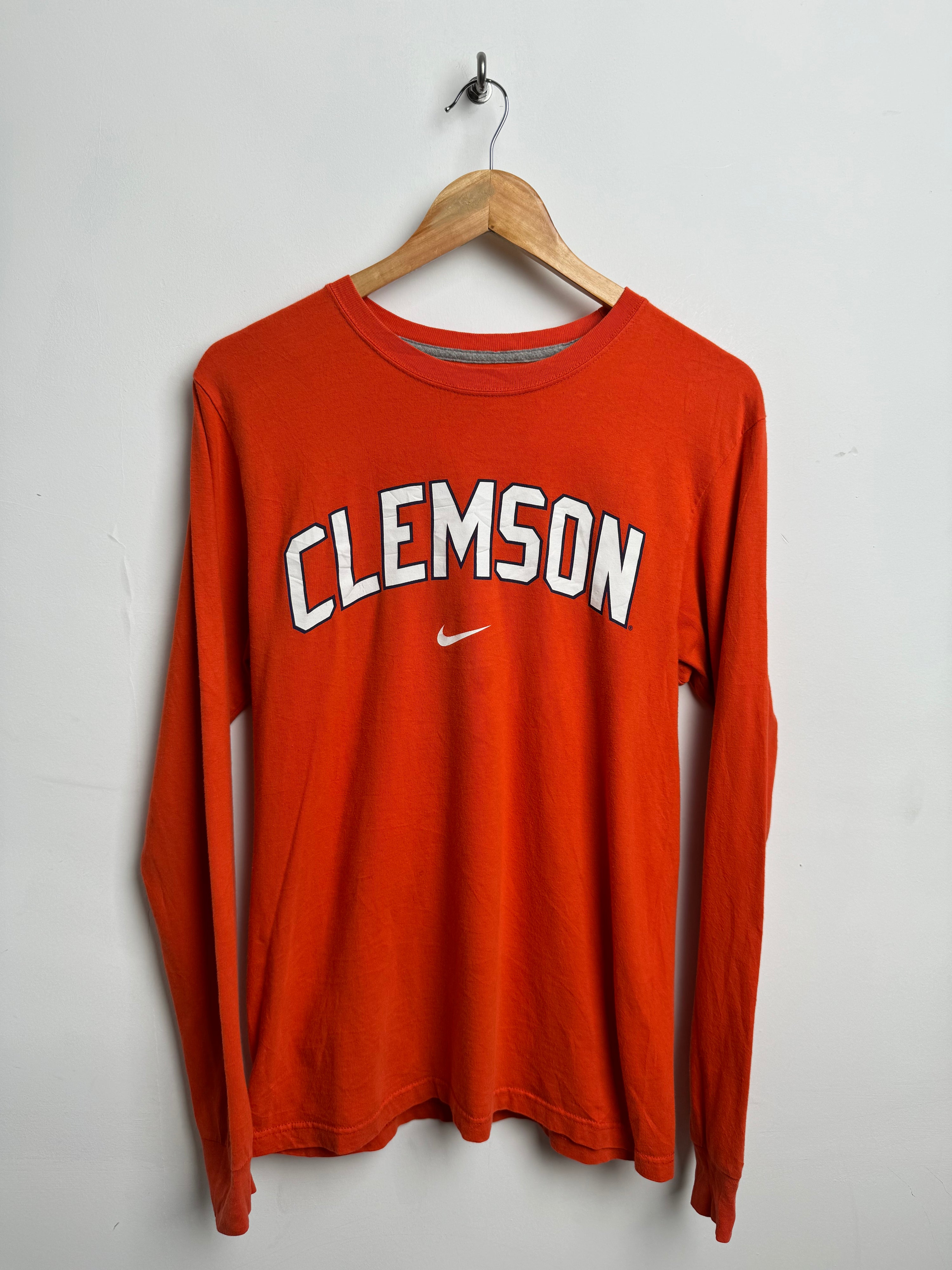 NIKE 'Clemson' Long-Sleeved Tee in Orange