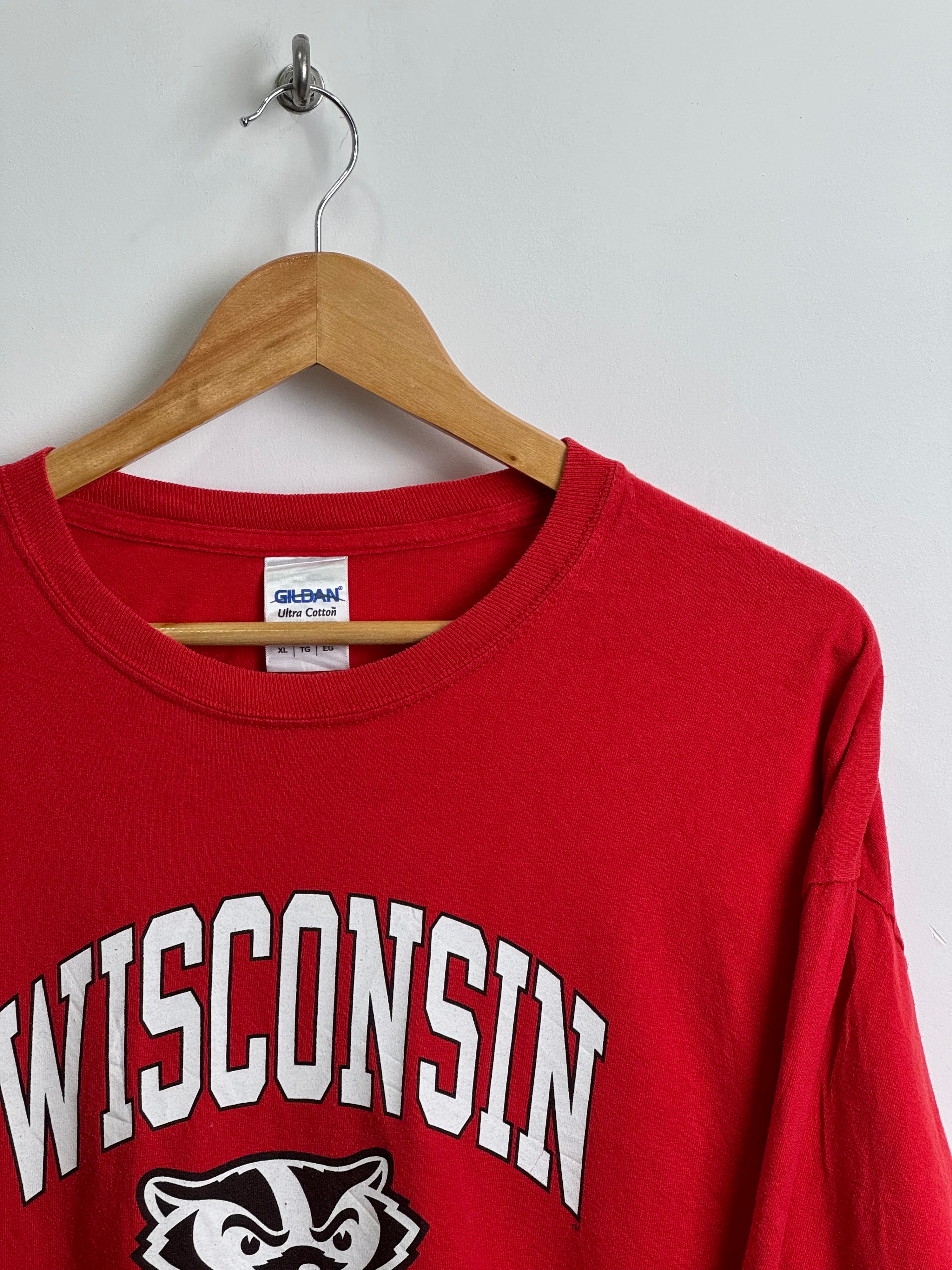 Wisconsin Badgers  Long-Sleeved Tee in Red